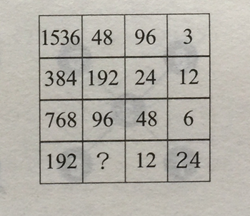 問號處填數字