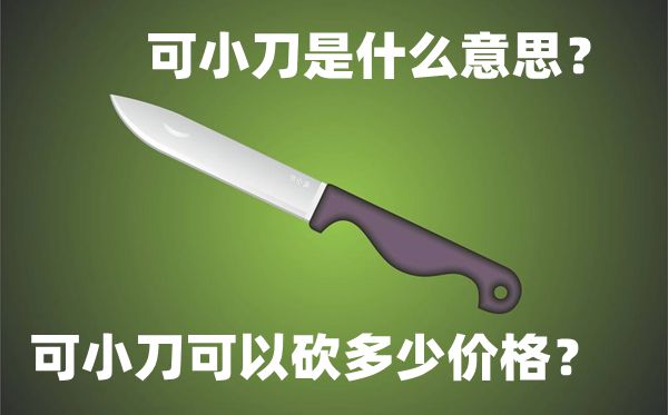 可小刀是什么意思,可小刀一般可以砍多少價(jià)格