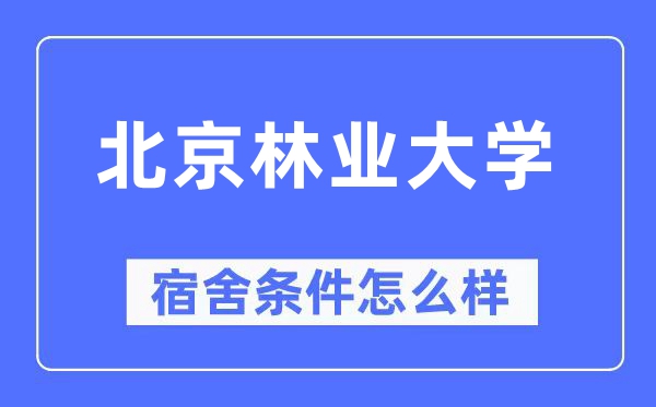 北京林業大學宿舍條件怎么樣,有空調和獨立衛生間嗎？（附宿舍圖片）