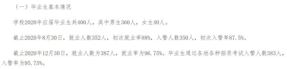 重慶警察學院就業(yè)率及就業(yè)前景怎么樣,好就業(yè)嗎？