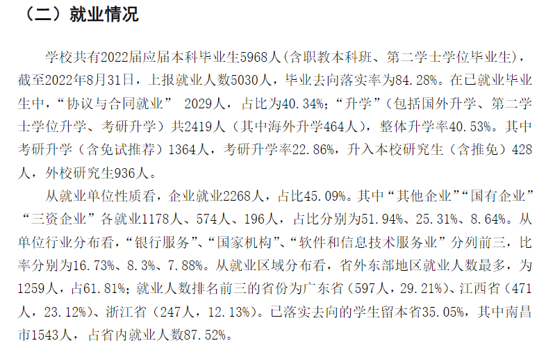 江西財經大學就業率及就業前景怎么樣,好就業嗎？
