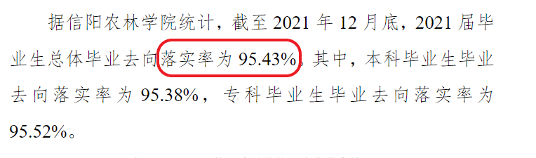 信陽農(nóng)林學(xué)院就業(yè)率及就業(yè)前景怎么樣,好就業(yè)嗎？