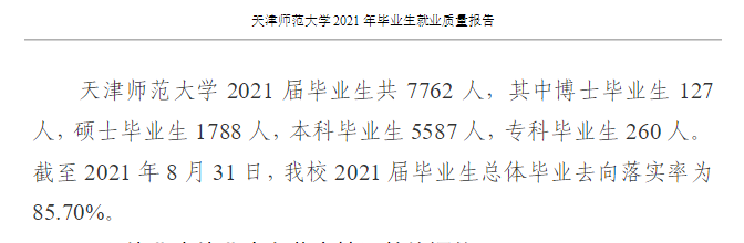 天津師范大學就業率及就業前景怎么樣,好就業嗎？