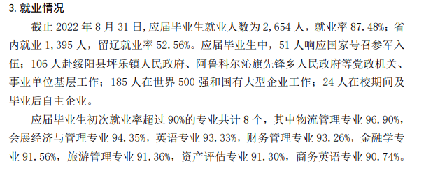 遼寧對外經貿學院就業率及就業前景怎么樣,好就業嗎？