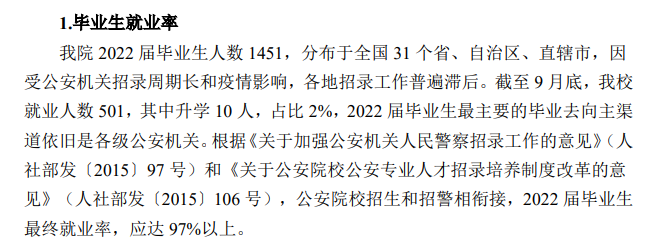 南京森林警察學院就業率及就業前景怎么樣,好就業嗎？