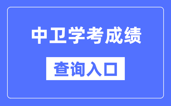 中衛(wèi)學(xué)考成績(jī)查詢?nèi)肟诰W(wǎng)站（https://www.nxjyks.cn/）