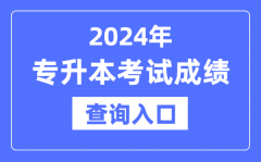 2024年專升本成績查詢入口網