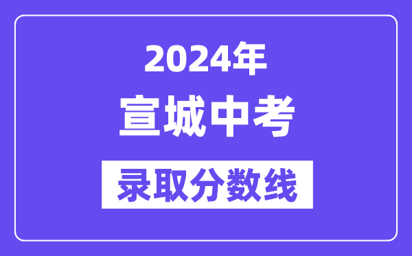 2024年宣城中考錄取分數線一覽表（含歷年分數線） 
