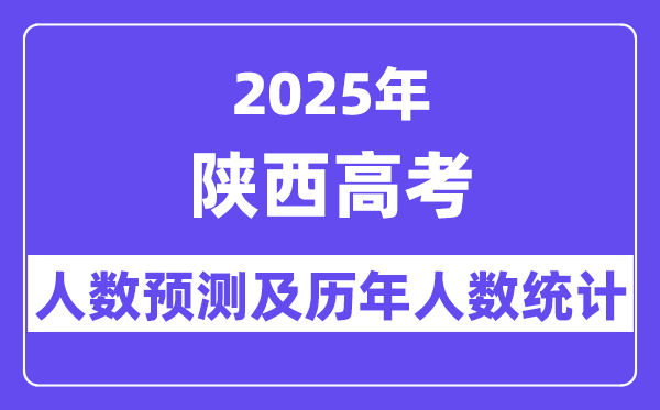 2025年陜西高考人數預估多少？