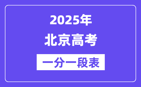 北京高考分?jǐn)?shù)線2025年一分一段表(高考考生分?jǐn)?shù)分布)